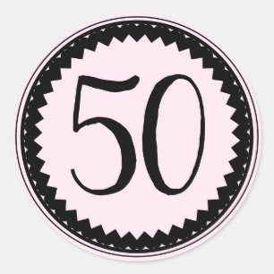 50e verjaardag Klassieke Ronde Sticker