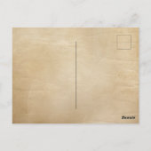 50e verjaardag klassieke spier auto dank u briefkaart (Achterkant)