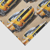 50e verjaardag klassieke spier auto tissuepapier (Detail)