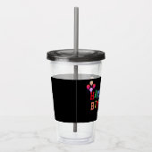 50e verjaardag kleurrijke ballonnen gepersonalisee acryl drinkbeker (Rechts)