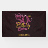 50e verjaardag koningin spandoek (Horizontaal)