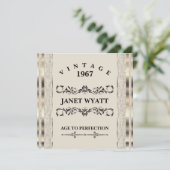 50e verjaardag | Kreta en goud Kaart (Staand voorkant)