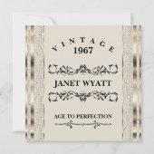 50e verjaardag | Kreta en goud Kaart (Voorkant)