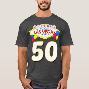50e verjaardag Las Vegas Fabulous 50 jaar oud T-shirt