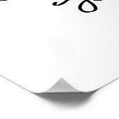 50e verjaardag leeftijdsnummer 50 aangepaste fotoc poster (Hoek)