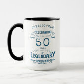 50e verjaardag Legendarische  naam Blue Legend Mok (Links)