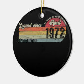  50e verjaardag Legende sinds april 1972 50 Keramisch Ornament (Links)