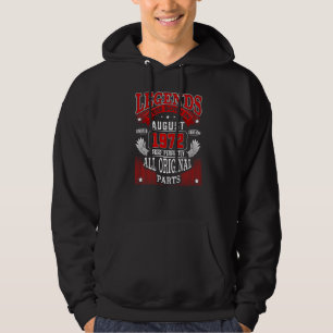 50e verjaardag Legends geboren in augustus 1972 50 Hoodie