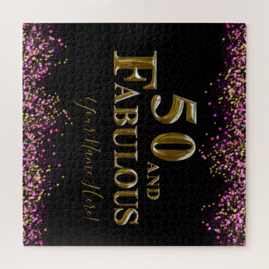 50e verjaardag legpuzzel (Horizontaal)