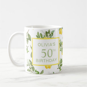 50e verjaardag Lemon Citrus Botanisch Koffiemok