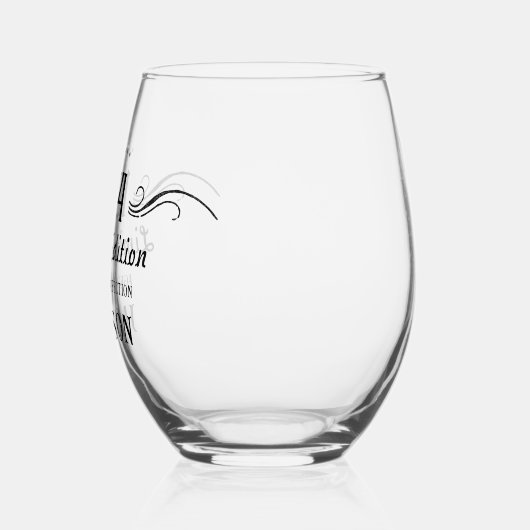 50e verjaardag Limited Edition 1974 Wijnglas Zonder Voet (Links)