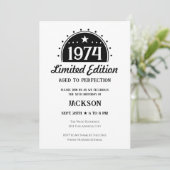 50e verjaardag Limited Edition Uitnodiging (Staand voorkant)