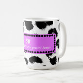 50e verjaardag Luipaardprint Koffiemok (Voorkant rechts)