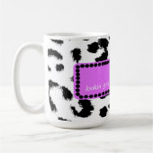 50e verjaardag Luipaardprint Koffiemok (Links)