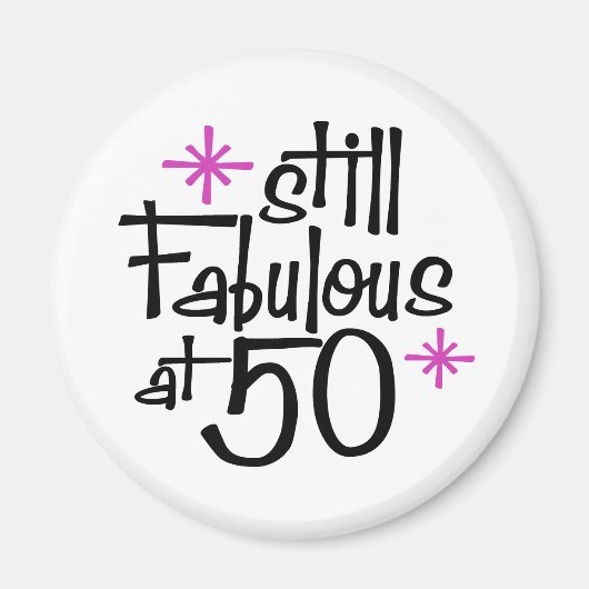 50e verjaardag magneet (Voorkant)