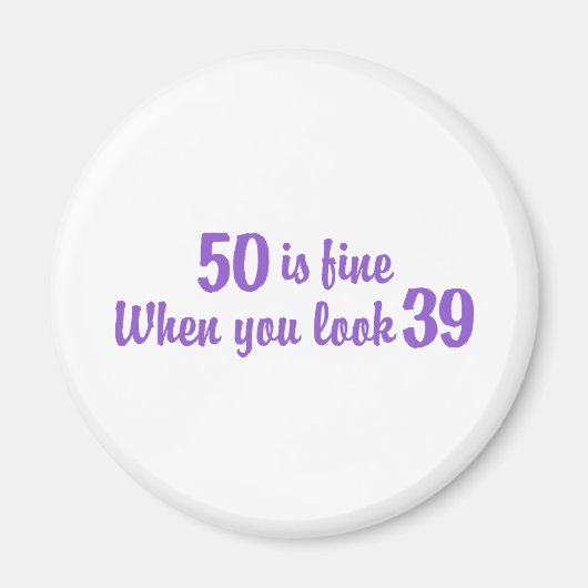 50e verjaardag magneet (Voorkant)