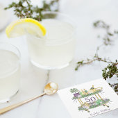 50e Verjaardag Mahjong Bar Winkelwagen Custom Kartonnen Onderzetters