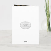 50e verjaardag Man op zwart Kaart (Achterkant)