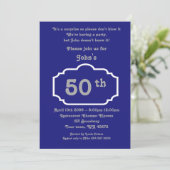 50e, Verjaardag Man, Partij Man, elke leeftijd, Na Kaart (Staand voorkant)