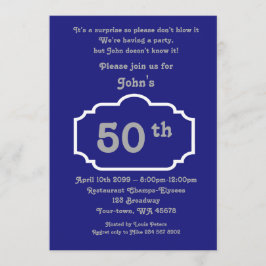 50e, Verjaardag Man, Partij Man, elke leeftijd, Na Kaart