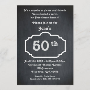 50e, Verjaardag Man, Party Man, elke leeftijd, sch Kaart
