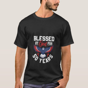 50e verjaardag Man Vrouw door god gedurende 50 jaa T-shirt