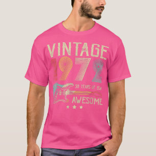 50e verjaardag Mannen Geweldige 1972 Gui T-shirt