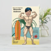 50e Verjaardag 💪🤣 Mannen Grappige Bodybuilder Sp Kaart (Staand voorkant)