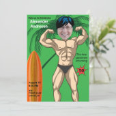 50e Verjaardag 💪🤣 Mannen Grappige Bodybuilder Sp Kaart (Staand voorkant)