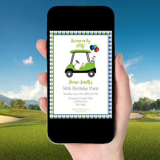 50e verjaardag Mannen Kaart