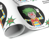 50e verjaardag Mannen nieuwe funny clown epic Amaz Cadeaupapier (Rol Hoek)