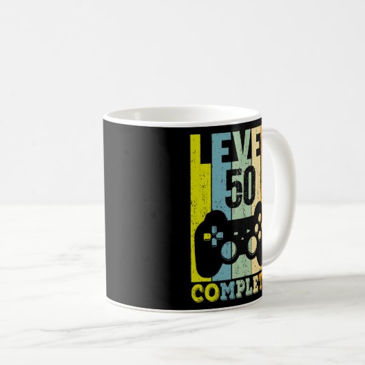 50e verjaardag Mannen op 50 jaar 1972 Fun Koffiemok (Voorkant rechts)