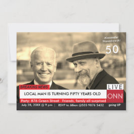 50e verjaardag Mannen uitgave nieuwsbericht Kaart