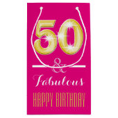 50e verjaardag mannen vrouwen | Klein Cadeauzakje (Achterkant)