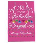 50e verjaardag Meest verbluffende Pareltjes frambo Medium Cadeauzakje (Voorkant)