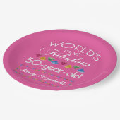 50e verjaardag Meest verbluffende Pareltjes frambo Papieren Bordje (Gekanteld)