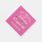 50e verjaardag Meest verbluffende Pareltjes frambo Servet (Hoek)