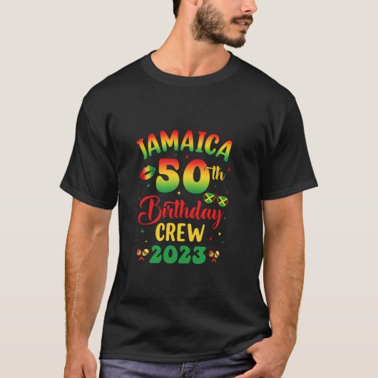 50e verjaardag meisje Jamaica Verjaardag Trip Matc T-shirt (Voorkant)