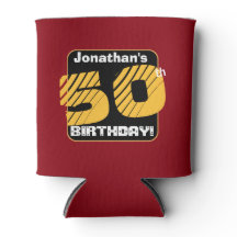 50e verjaardag met aangepaste naam Gestreept Numme