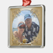 50e verjaardag met foto. metalen ornament (Links)