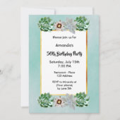 50e verjaardag met succes groene kaart (Voorkant)