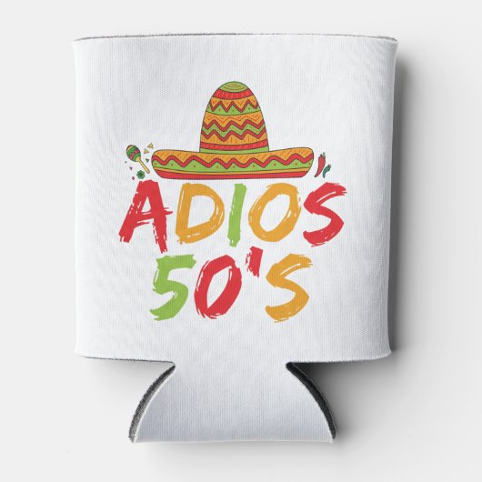 50e verjaardag Mexicaanse Partij Cinco de Mayo Fie Blikjeskoeler (Voorkant)