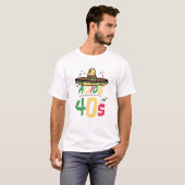 50e verjaardag Mexicaanse Partij Cinco de Mayo Fie T-shirt (Voorkant volledig)