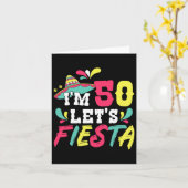 50e verjaardag Mexicaanse partij Ik ben 50 Let's F Kaart (Gele Bloem)
