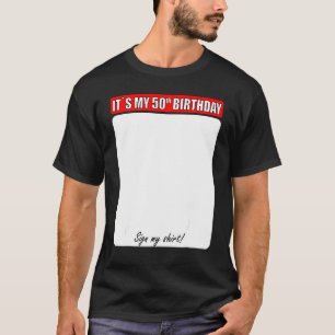 50e verjaardag Mijn teken T-shirt
