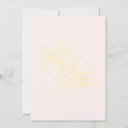 50e verjaardag Moderne Faux Gold Glitter minimalis Kaart (Achterkant)