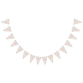 50e verjaardag Moderne Faux Gold Glitter minimalis Vlaggetjes