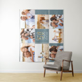 50e verjaardag moderne foto-collage voor zwart en wandkleed (In situ)