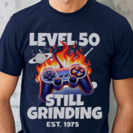 50e verjaardag Moderne Game Controller Verjaardag T-shirt