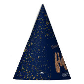 50e verjaardag Moderne Gold & Blue | 50 Feesthoedjes (Links)